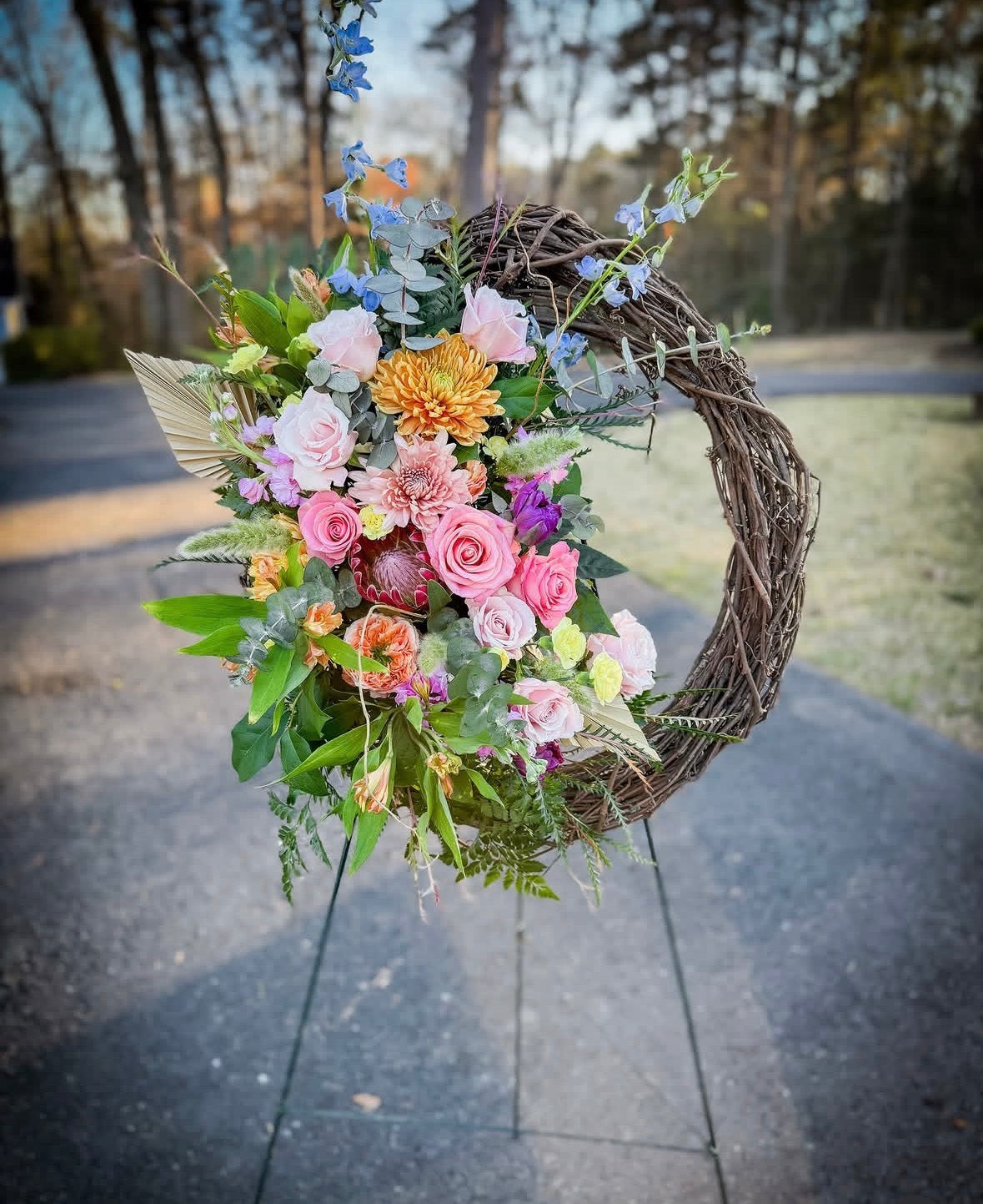 Grapevine Wreath Tribute